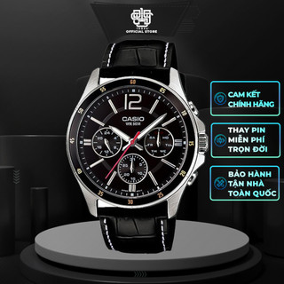 Đồng hồ nam casio mtp-1374 / mtp-1374l-1a dây da thật chính hãng