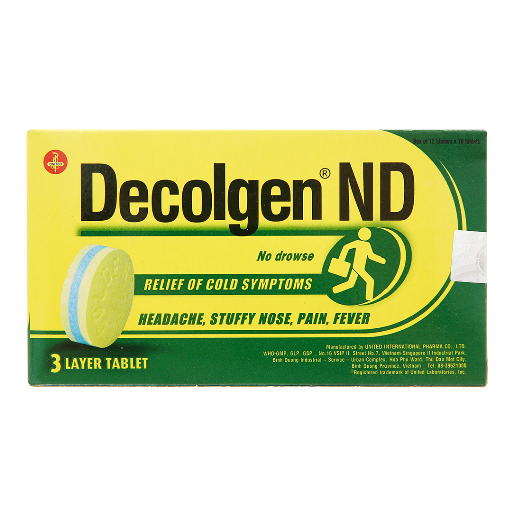 ECOLGEN Nhức đầu - Hắt Hơi - Sỗ Mũi - Buồn Ngủ & Không Buồn Ngủ ( vĩ 4 viên)