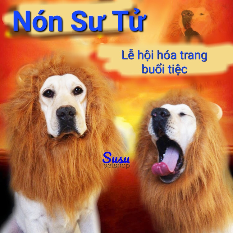 Đồ chơi tóc giả SƯ TỬ cho Chó Mèo