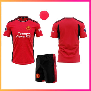Bộ Quần Áo thể thao, áo bóng đá, đá banh CLB Manchester United 2023 - 2024, vải cao cấp chất lượng cao, thấm hút mồ hôi.