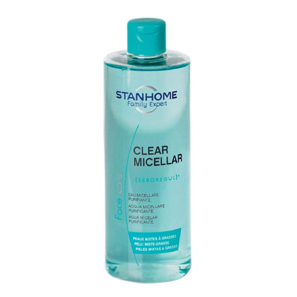 Nước Tẩy Trang Và Rửa Mặt Làm Sạch Sâu 2 trong 1 STANHOME Clear Micellar Bảo Vệ pH Sinh Lý Cho Da 400ML