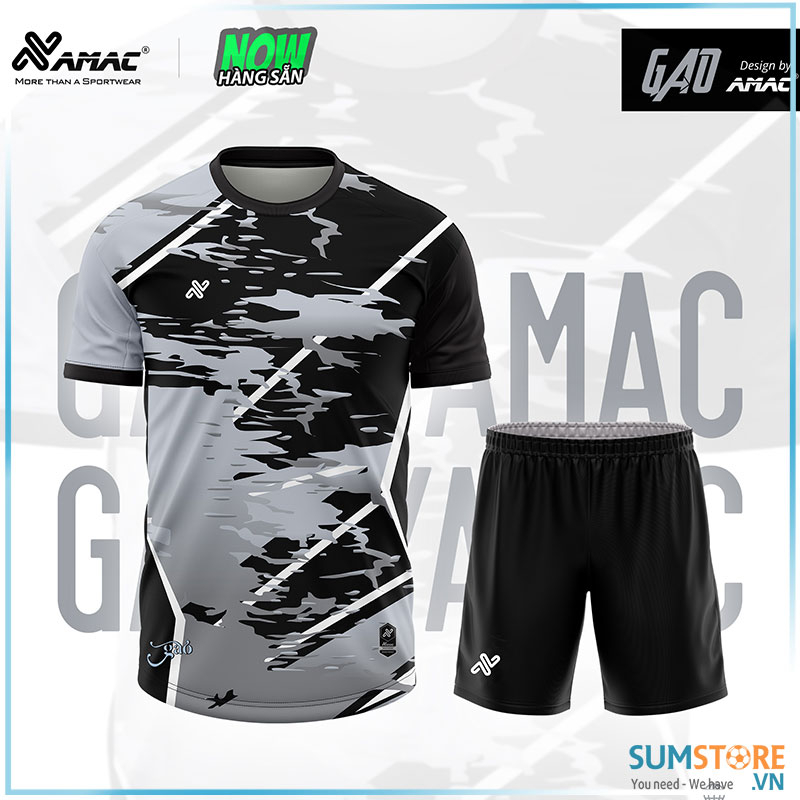 Áo Bóng Đá Amac Gao Bạc - Áo Cho Mọi Loại Thể Thao