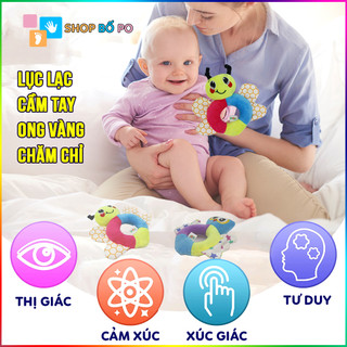 Lục lạc cho bé - Lục lạc cầm tay cho trẻ sơ sinh hình Ong vàng