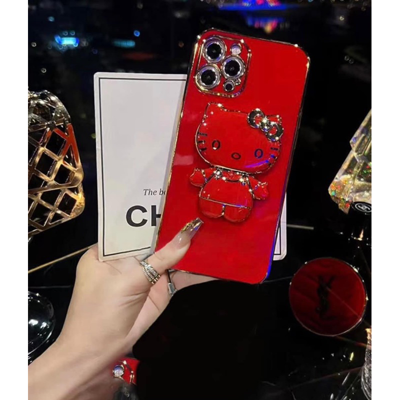 Ốp điên thoại chống sốc Iphone 12pro Hình Mèo Hello Kitty