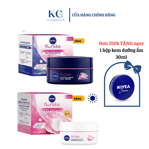 Kem dưỡng trắng da NIVEA NIGHT CREAM  / Kem dưỡng trắng da NIVEA PEARL WHITE