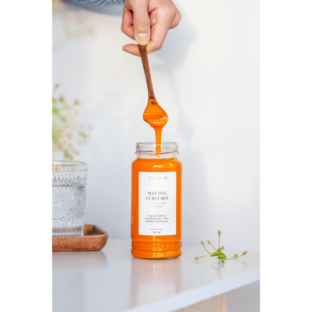 Combo: Mật ong Curcumin 400g + Mật ong Gừng & Giấm Táo 400g