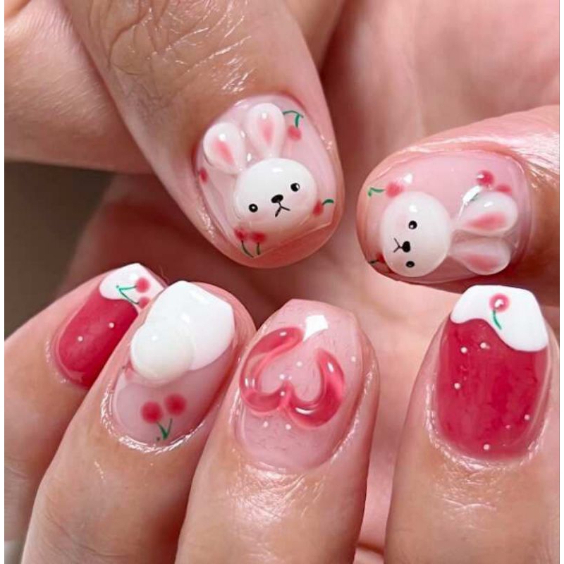 Móng giả_nail box móng thiết kế hàn cute