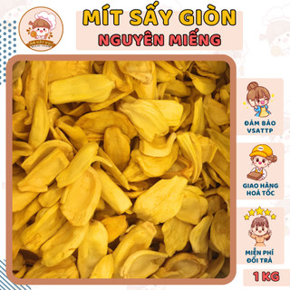 Combo 1kg Mít sấy giòn Đà Lạt nguyên miếng Ăn Vặt Vui