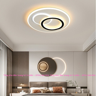 Đèn ốp trần, mâm ốp trần LED trang trí phòng khách phòng ngủ 3 chế độ sáng hình lông vũ bảo hành 2 năm
