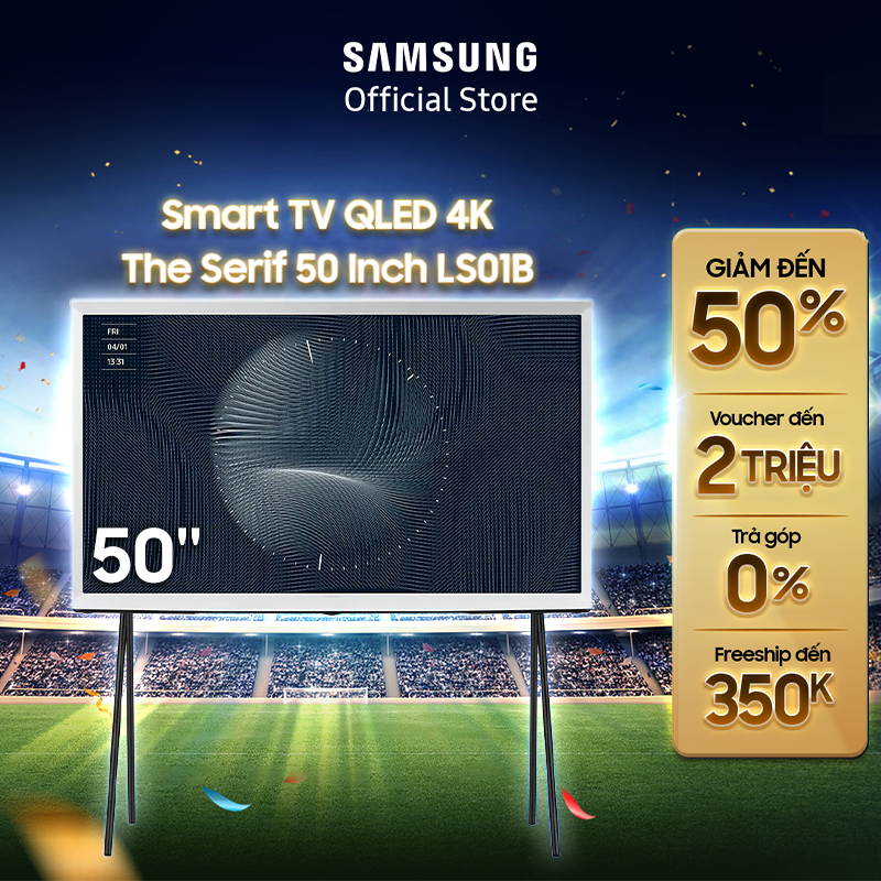 Smart Tivi QLED The Serif Samsung 50 inch QA50LS01BBKXXV - Xanh