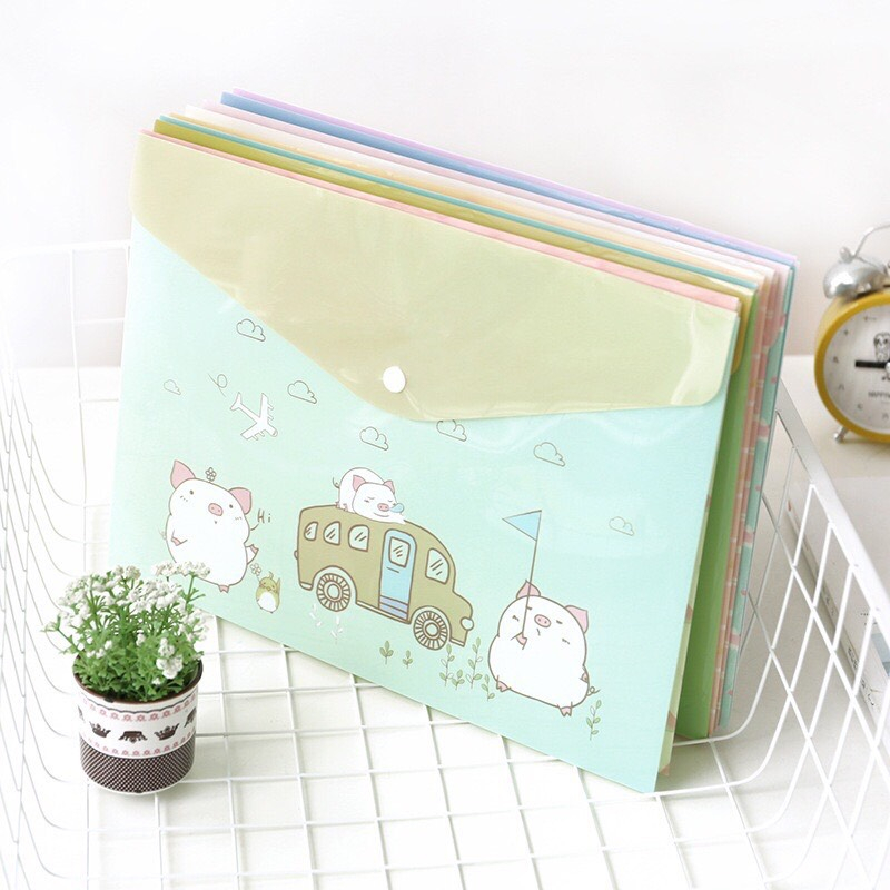 Bìa đựng hồ sơ, tài liệu, bìa nút A4 nhiều mẫu dễ thương