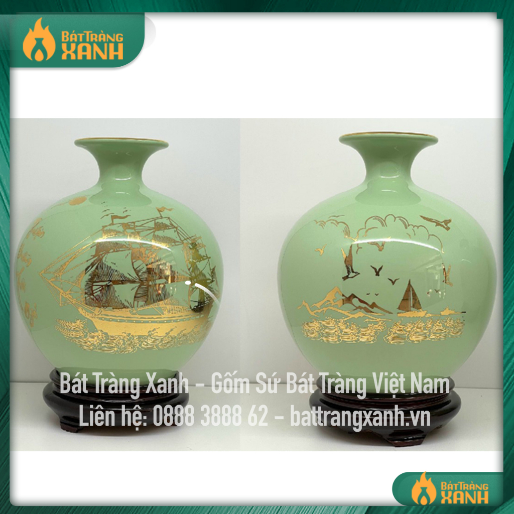 Bình Hút Lộc Bát Tràng - Bình Tài Lộc, Bình Phong Thuỷ Thuận Buồm Xuôi Gió