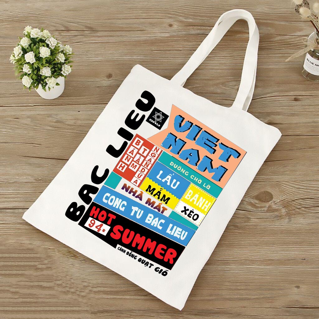 Túi tote các tỉnh miền Nam quà tặng lưu liệm Việt Nam WHITE BEAR CLOTHING