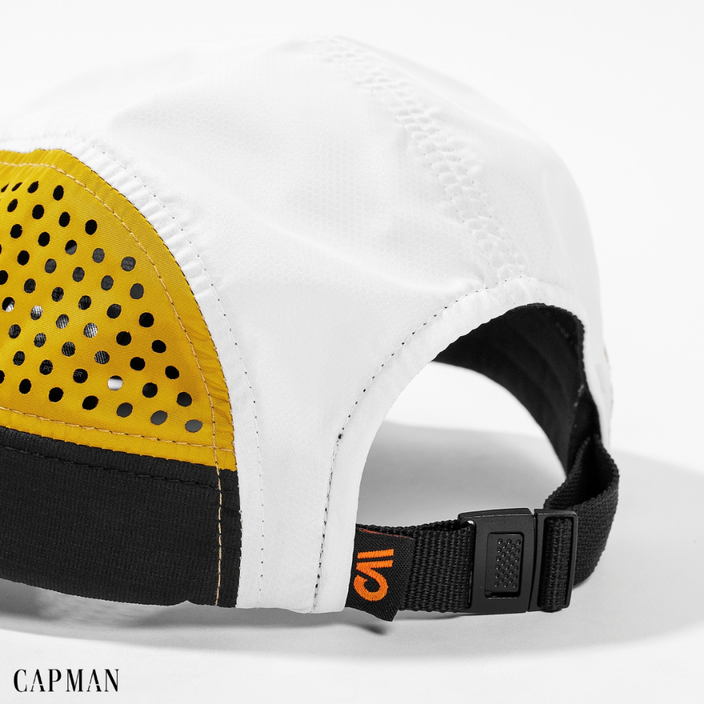 Mũ lưỡi trai màu vàng đen CAPMAN phối lưới mỏng nhẹ CM02
