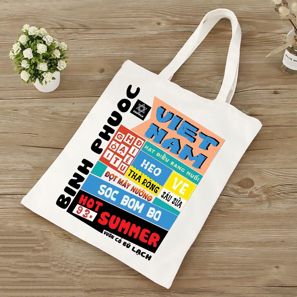 Túi tote các tỉnh miền Nam quà tặng lưu liệm Việt Nam WHITE BEAR CLOTHING