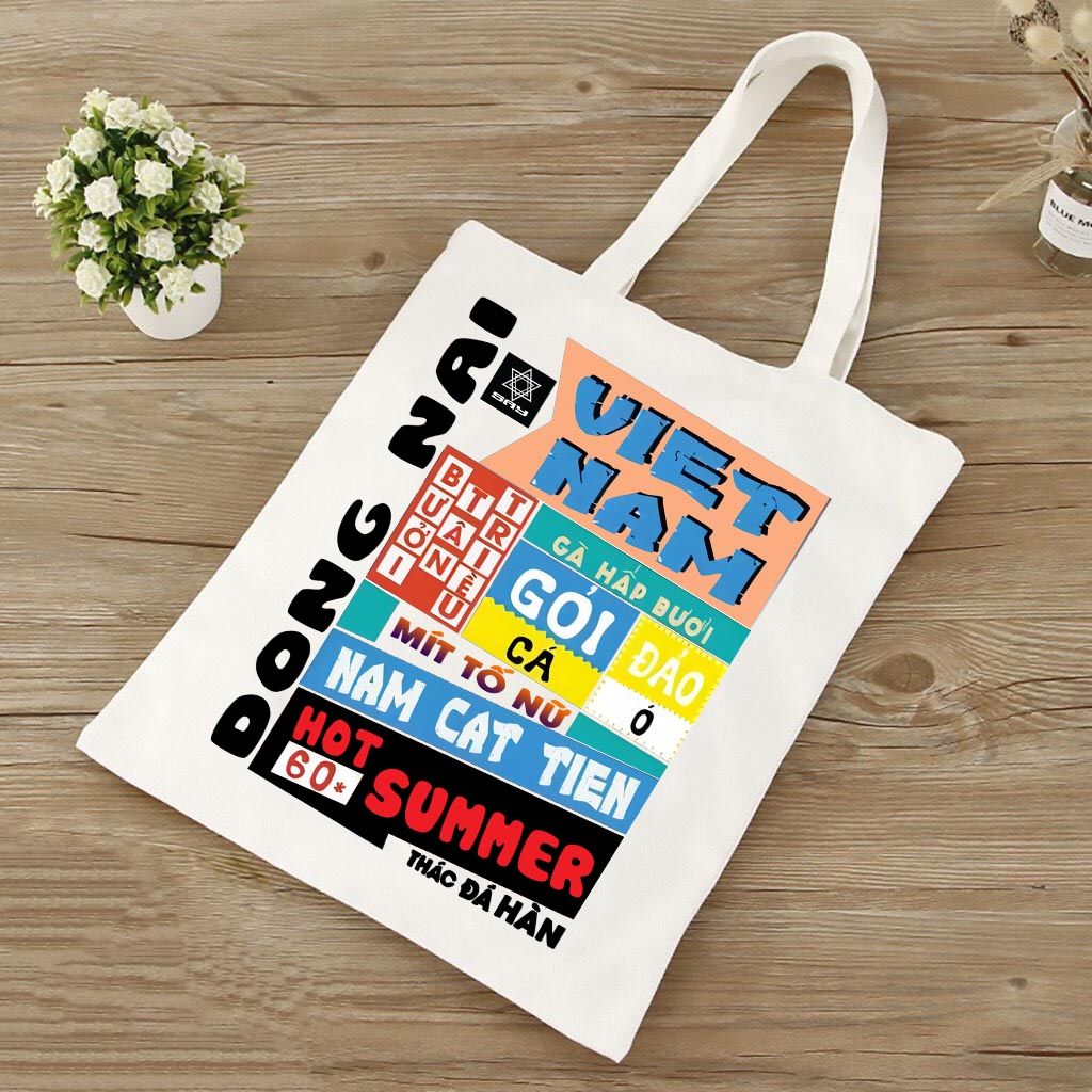 Túi tote các tỉnh miền Nam quà tặng lưu liệm Việt Nam WHITE BEAR CLOTHING