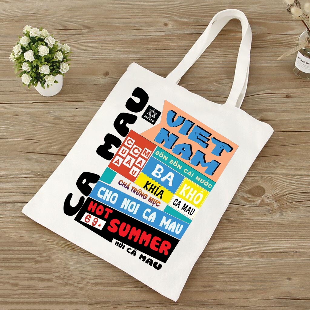 Túi tote các tỉnh miền Nam quà tặng lưu liệm Việt Nam WHITE BEAR CLOTHING