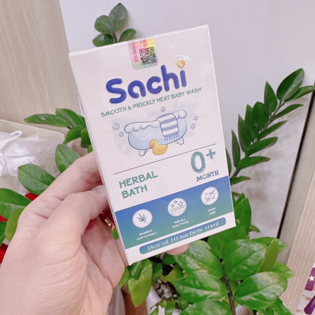 Nước tắm Sachi Ngừa Rôm Sảy, cảm cúm cho bé