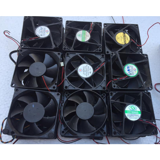 Fan quạt 8cm siêu mạnh tản nhiệt máy tính hiệu Delta, Foxcon, AVC, dòng 12v, ampe 0.2-0.40a, h