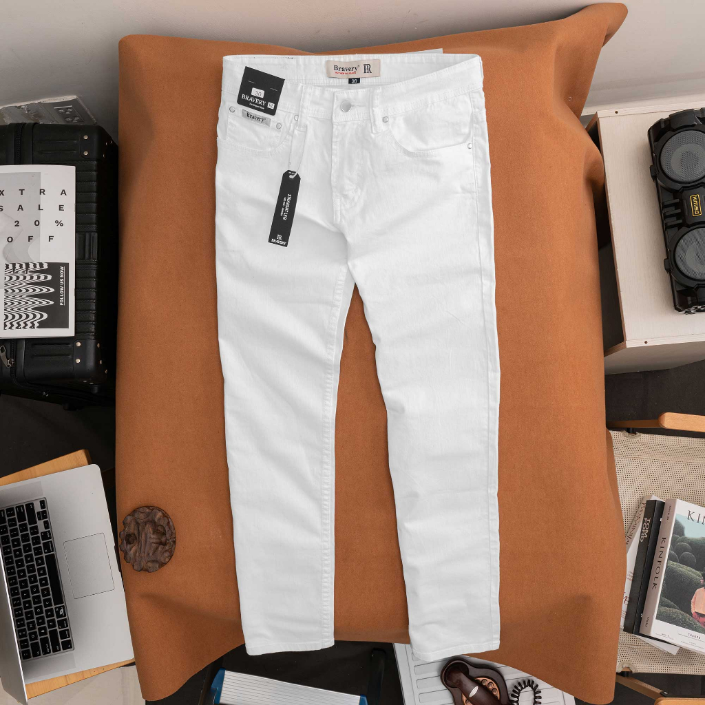 Quần dài jean Bravery chất liệu cotton thun co giãn - năng động - thoải mái