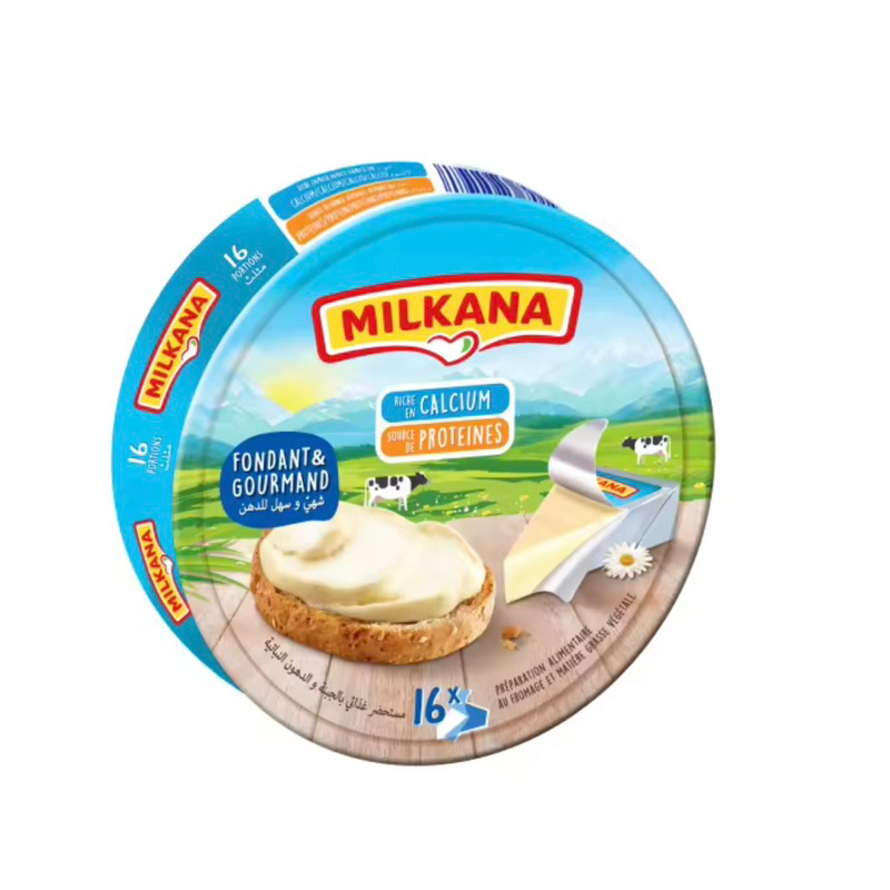 PHÔ MAI MILKANA HỘP 16 MIẾNG ( 208g )- HSD 12/2023