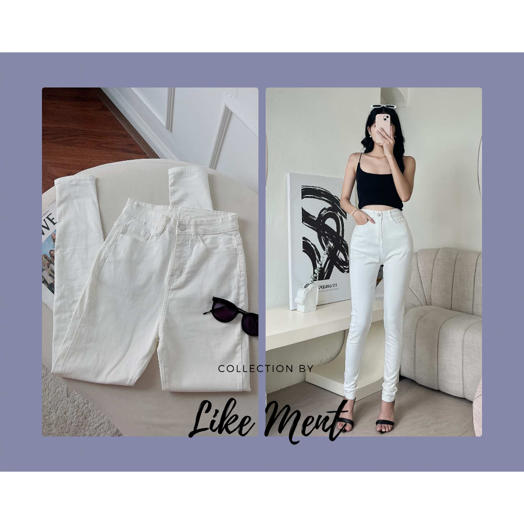 QUẦN JEAN NỮ LƯNG CAO ÔM DÁNG CO GIÃN