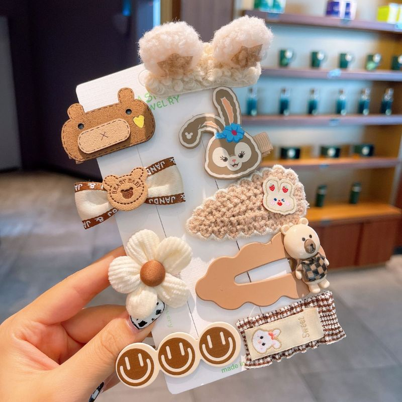 Set kẹp tóc mái dễ thương phong cách hàn quốc - Nhà Cám