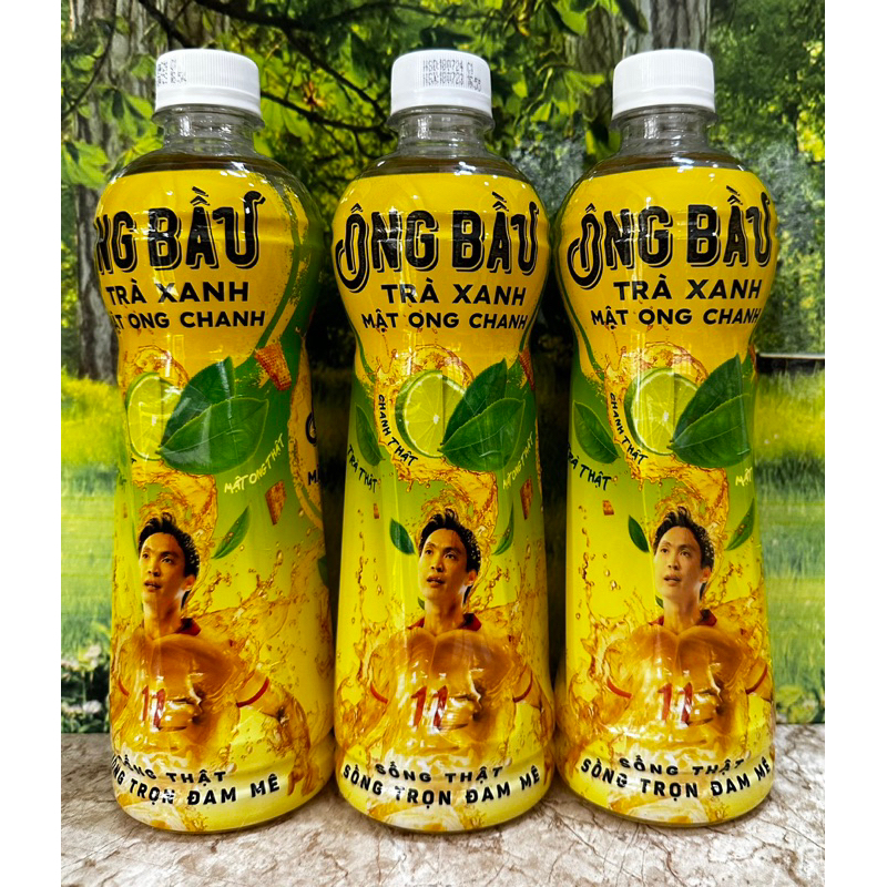 Trà Xanh Mật Ong Chanh Ông Bầu /Lốc 6  Chai 500ml