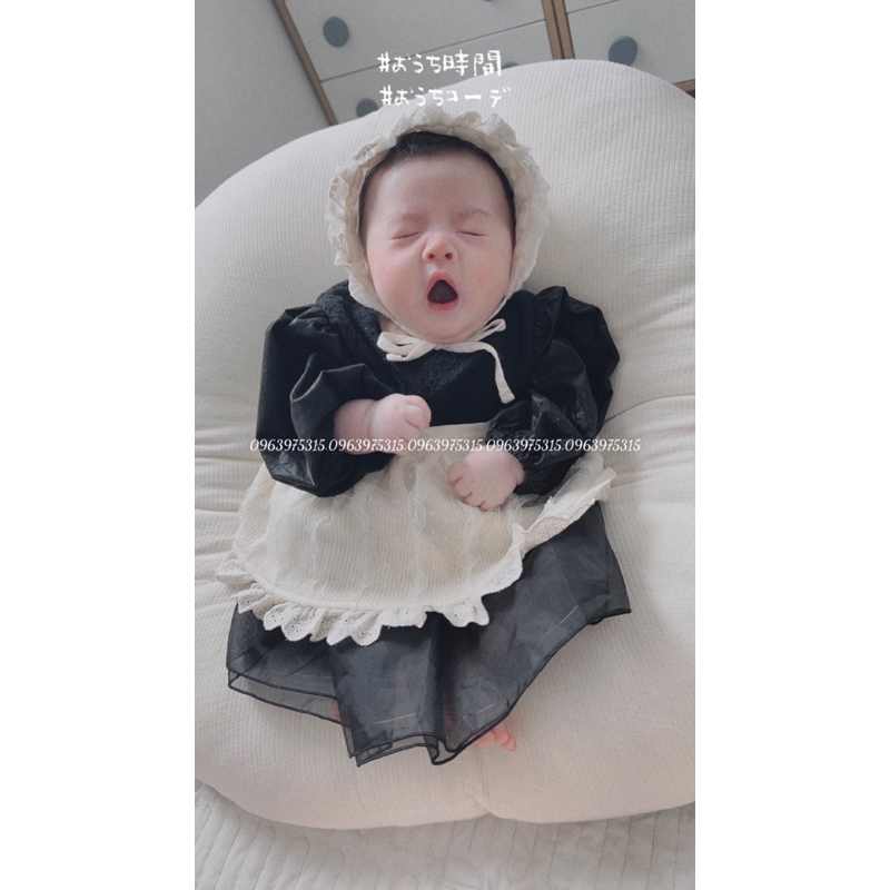 Mũ ren hoa đội đầu cho bé, mũ bonnet đội đầu tiểu thư cho bé.