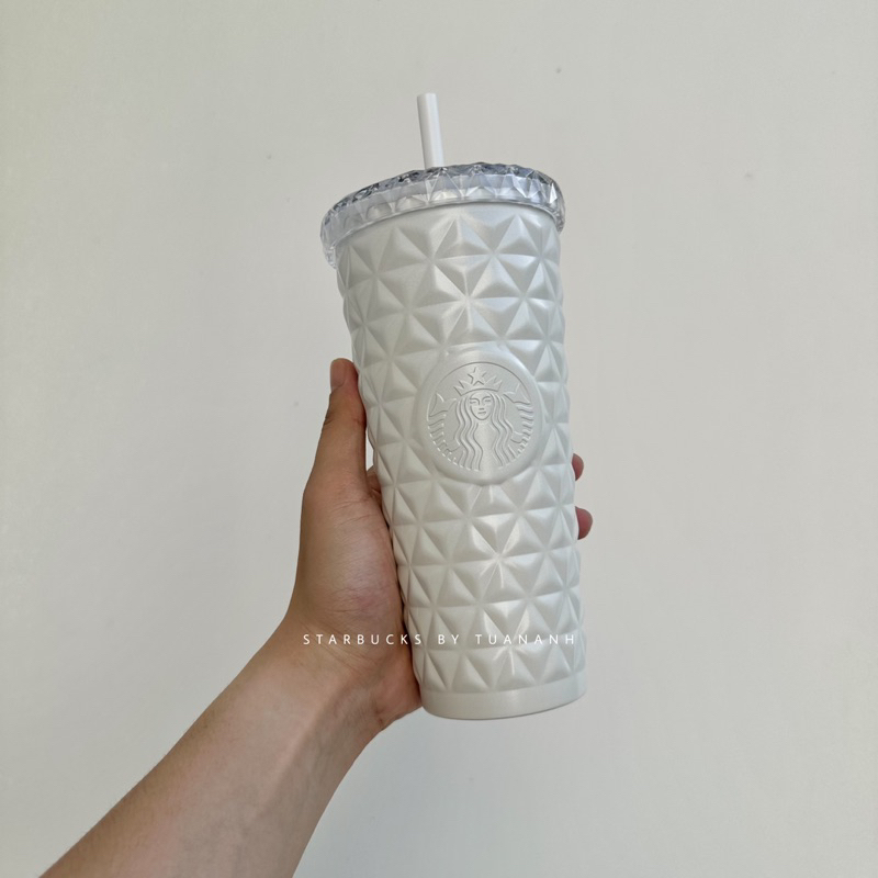 Ly Giữ Nhiệt Starbucks Dion Black & White Valentine 591ml