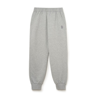 Quần nì jogger M L B unisex lưng thun Basic Logo thêu