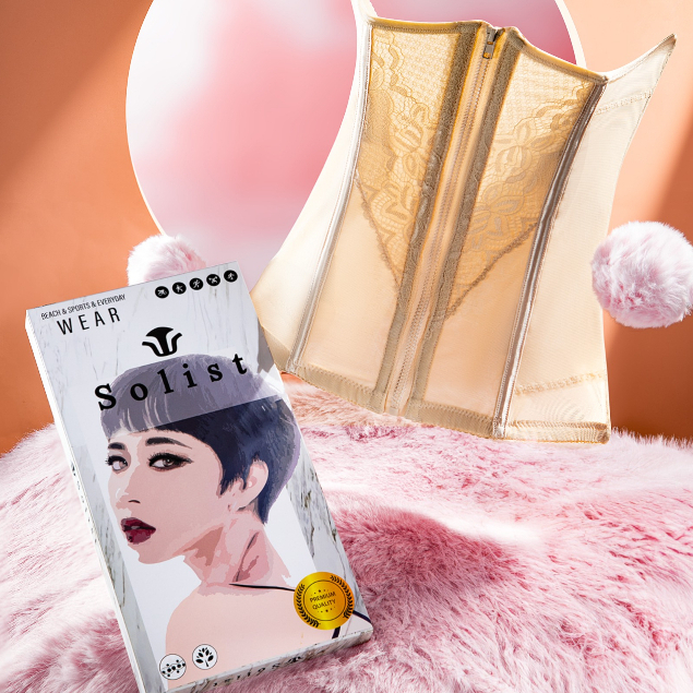 Đai nịt bụng SOLIST 25 xương dáng chuẩn đeo không lộ viền của bộ đai nịt bụng giảm mỡ , gen nịt bụng và đai latex
