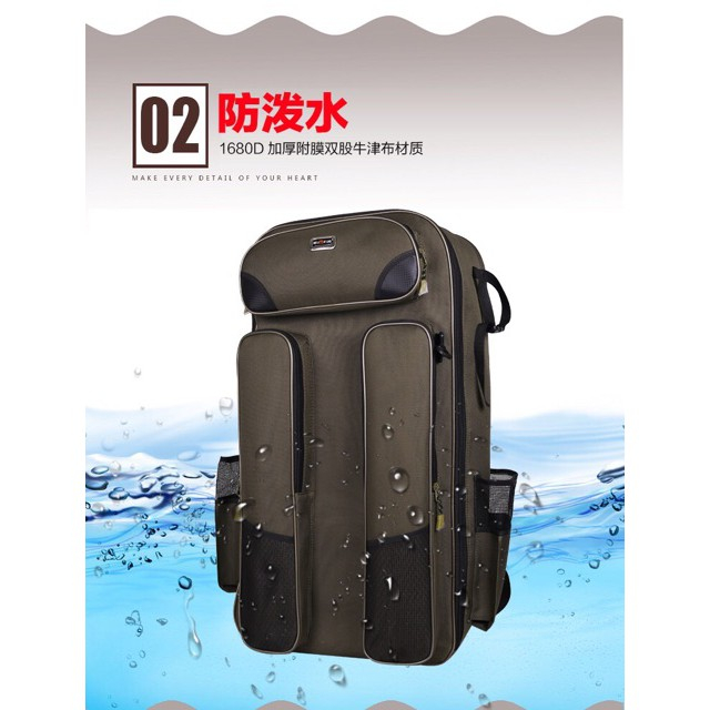 Ba lô đựng ghế câu đài bộ 3 món