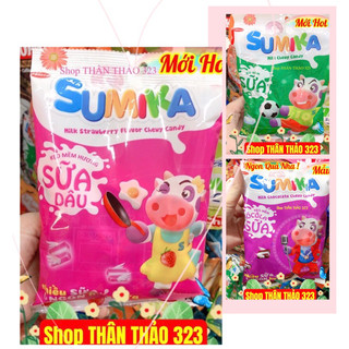 Kẹo Sữa Mềm SUMIKA BIBICA Sữa , Dâu , Sôcôla