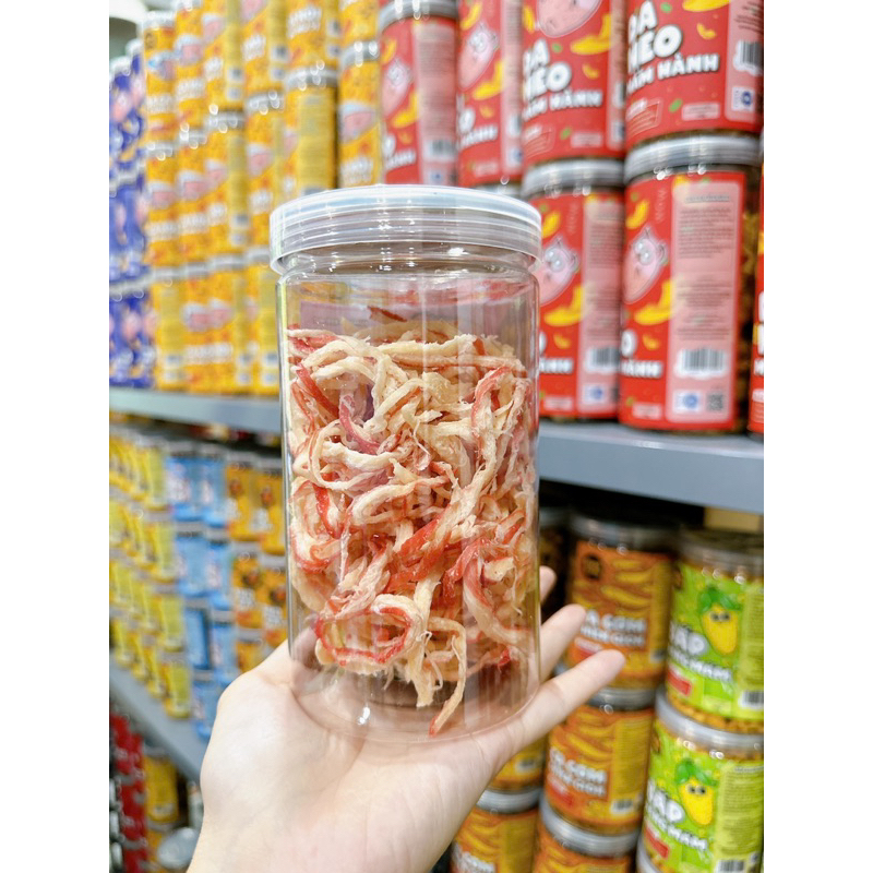 Khô mực hấp dừa xé sợi 200g DumBum đồ ăn vặt Hà Nội