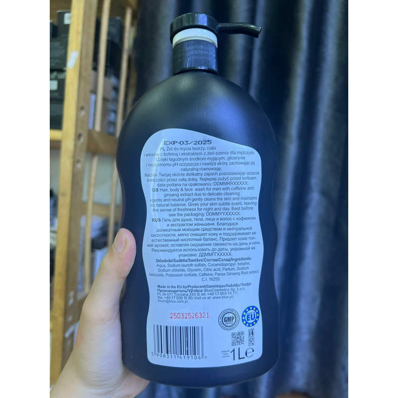 Sữa tắm gội Nam  Men 3in1 body hair face wash