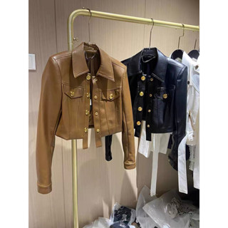 Áo Khoác Da Nữ Quảng Châu Cao Cấp Thời Trang Cá Tính Croptop