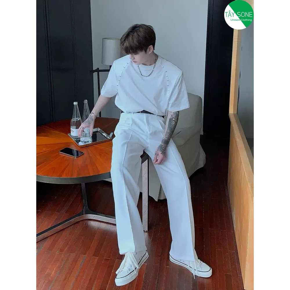 Áo thun Oversize độn vai KINK Unisex |TAYSONE|