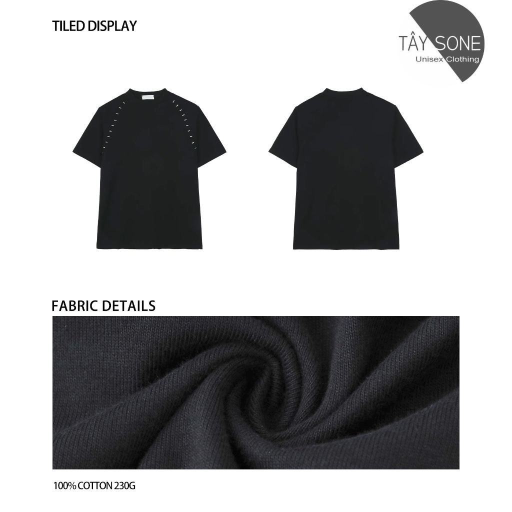 Áo thun Oversize độn vai KINK Unisex |TAYSONE|