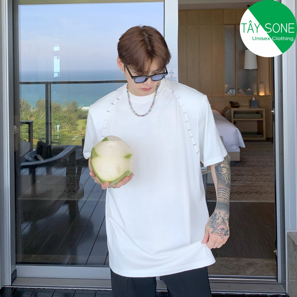Áo thun Oversize độn vai KINK Unisex |TAYSONE|