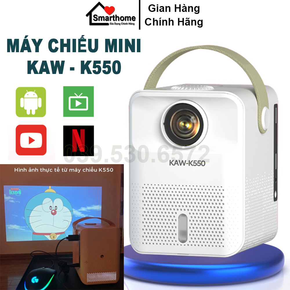 Máy Chiếu Mini KAW K550 Full HD Hàng Chính Hãng