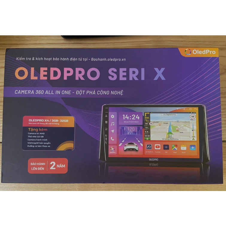 MÀN HÌNH DVD ANDROID OLEDPRO X4, X4S Ram 4GB-32GB Chip 8 Nhân - Tặng kèm Vietmap S2