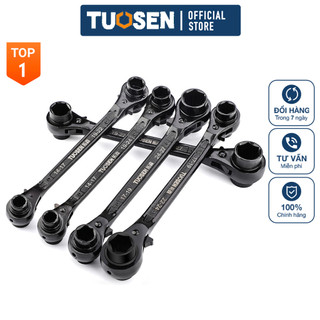 Cờ lê giàn giáo ratchet 2 đầu đảo chiều tự động Tuosen