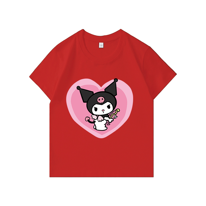 Áo thun bé gái Kids YoYo áo ngắn tay chất cotton mềm mịn thoáng mát kuromi Trang chủ 3-12 tuổi T0033