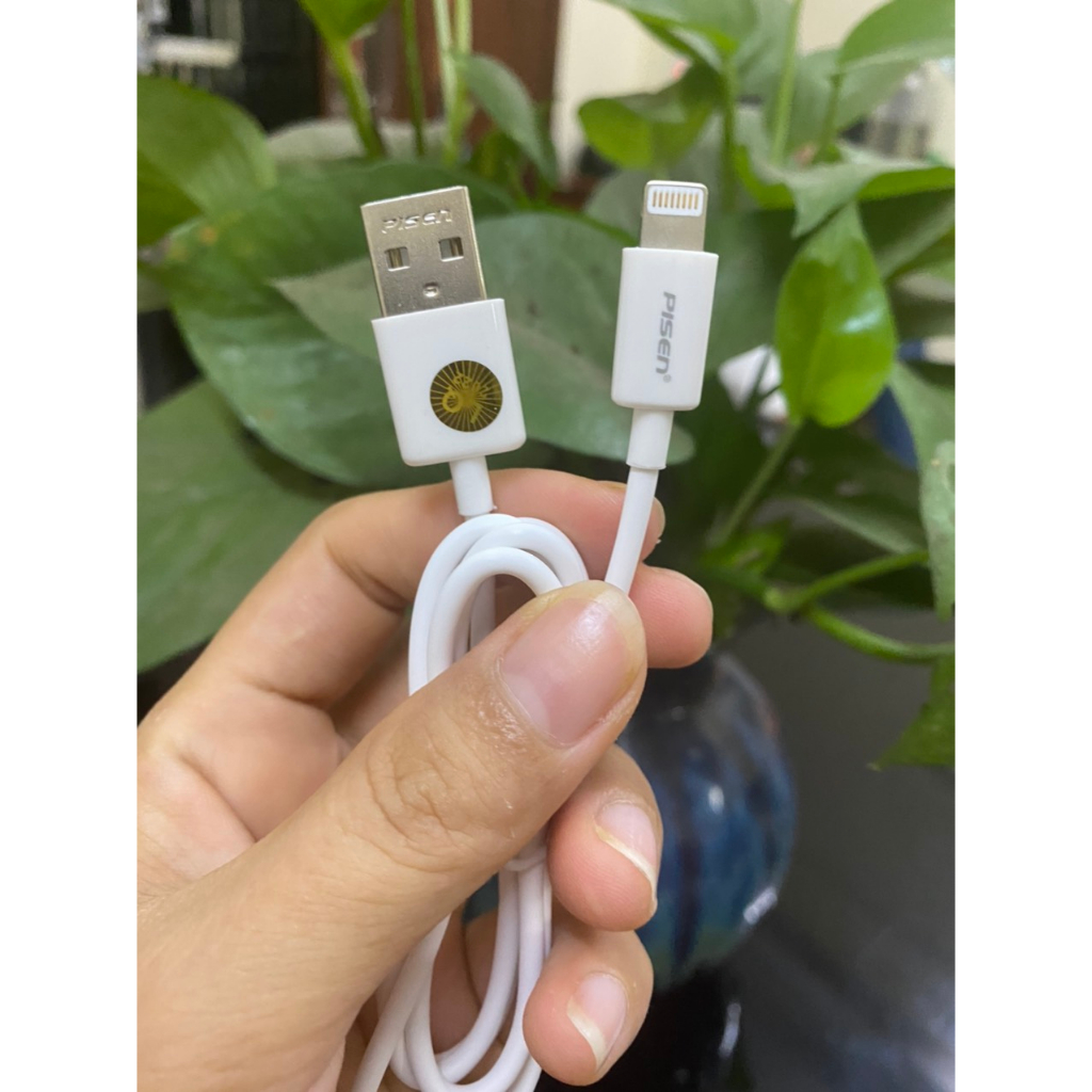 Dây sạc Pisen 2.4A chính hãng dùng cho lphone, lpad.