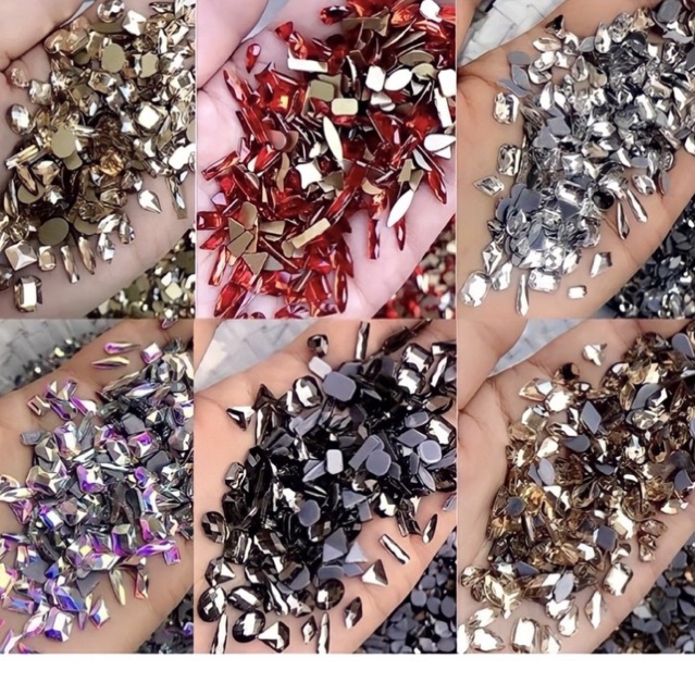 Đá khối chân bằng sét 100viên mix đủ kiểu