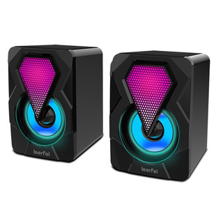 Loa vi tính mini 2.0 leerfei led rgb bảo hành 6 tháng