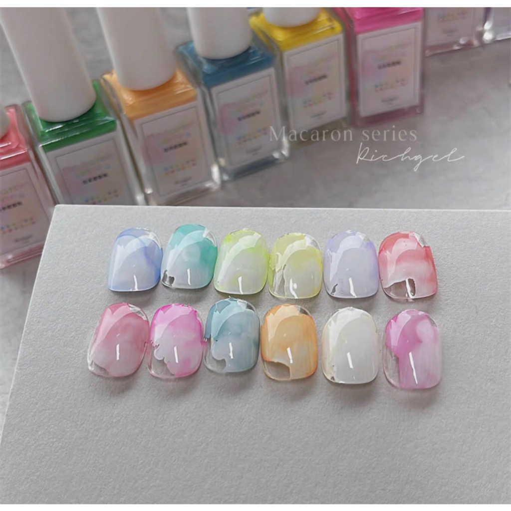 Set cồn loang sữa Macaron 12 tone màu Hàn Quốc