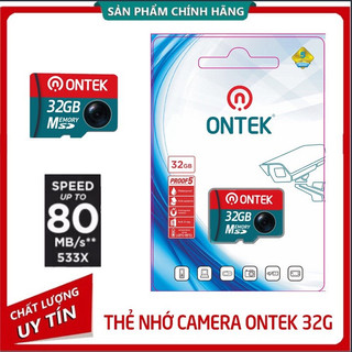 Thẻ nhớ 32gb Class 10 Micro ONTEK chuyên dùng cho Camera