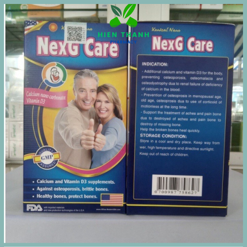 VIÊN UỐNG BỔ SUNG CANXI VÀ VITAMIN D, HỖ CHỢ TĂNG CHIỀU CAO, CHỐNG LOÃNG XƯƠNG CHÍNH HÃNG USA NEXG CARE